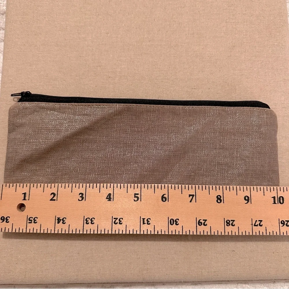 Marketa | Pouch | Linen Taupe Silver Shimmer Pouch